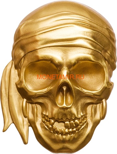  200  2018     (Palau 200$ 2018 Pirate Skull Blackbeard 1oz Gold)..69 ()
