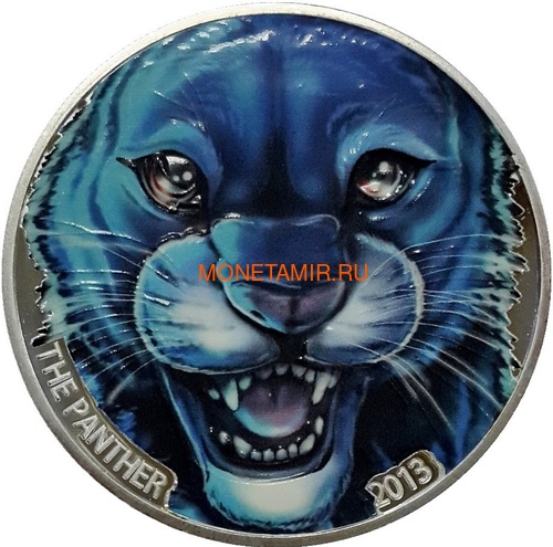    - 1000  2013   (Cote D`Ivoire Ivory Coast 1000FCFA 2013 Black Panther 1oz Silver Coin Colored)..000297247369 ()