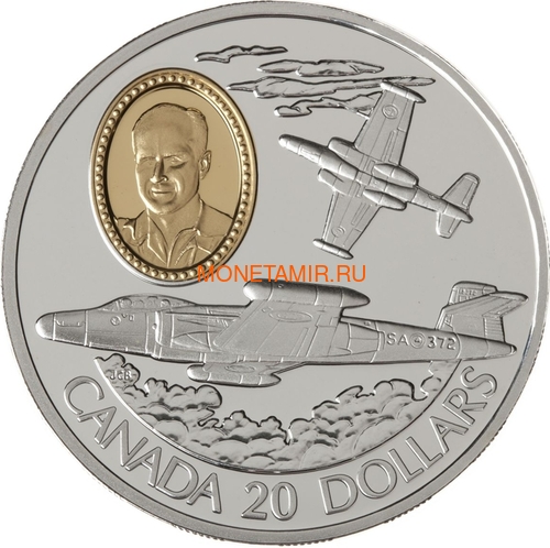  20  1996   CF-100     (Canada 20$ 1996 Avro Canada CF-100 Canuck Janusz &#379;urakowski Aviation Series 1oz Silver Coin)..68 ()