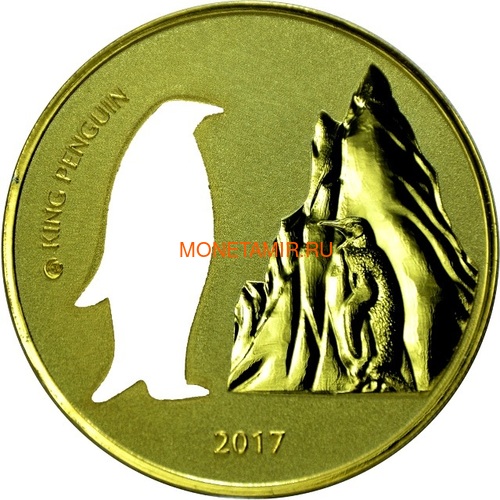  5  2017   (Ghana 5 Cedis 2017 Penguin Silhouette 1oz Silver Coin)..000419754963 ()