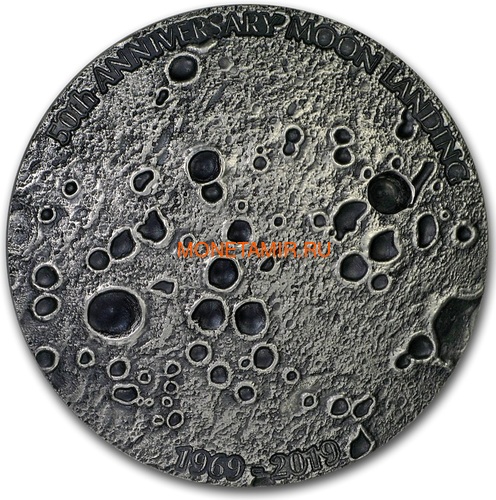  20  2019    50    (Congo 20 Francs 2019 Moon Landing 50th Anniversary 1 oz Silver Domed Coin)..67 ()