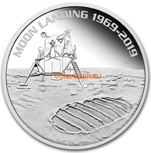  1  2019    50    (Australia 1$ 2019 Moon Landing 50th Anniversary 1 oz Silver Coin)..67 ()
