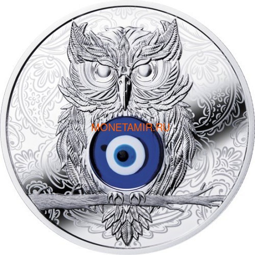  1  2019   (Niue 1$ 2019 Owl Amulet Silver Coin)..67 ()