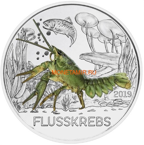  3  2019  (Colourful Creatures The Crayfish Austria 3 euro 2019)..67 ()