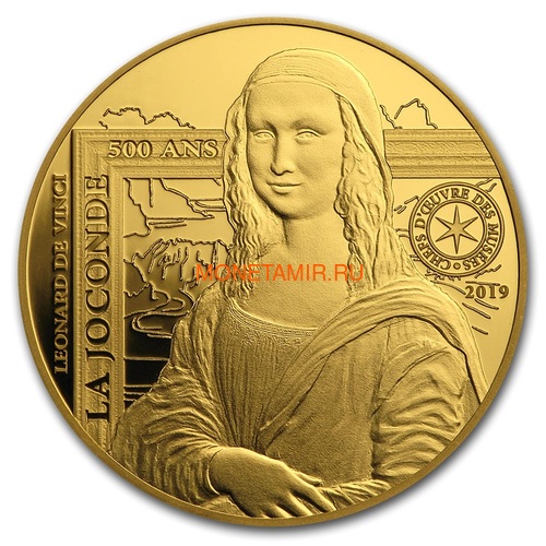  50  2019         (2019 France 50E Monna Lisa Gold Coin)..75 ()