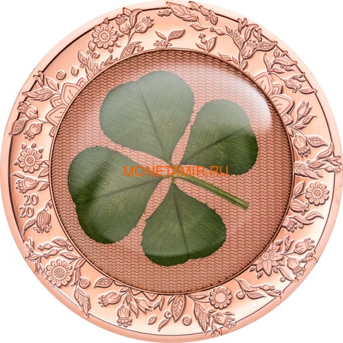  5  2020    (Palau 5$ 2020 Ounce of Luck 4-leaf Clover 1 oz Silver Coin)..000359357904/65 ()