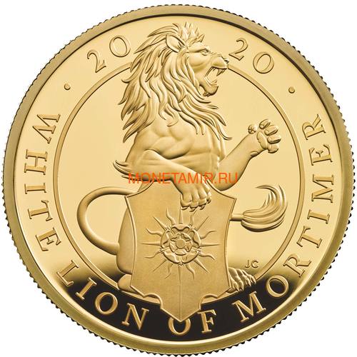  100  2020       (GB 100&#163; 2020 Queen's Beast White Lion of Mortimer Gold Coin)..65 ()