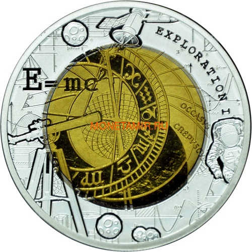 5  2017       (Ghana 5 cedis 2017 Exploration I Space Travel Silver Tantal Coin)..000484654920/65 ()