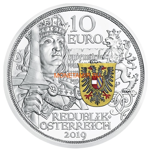  10  2019     (Austria 10E 2019 Chivalry Knights Tales Silver Coin)..65 ()