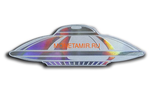   2  2020      (Solomon Islands 2$ 2020 UFO Alien Hologram Silver Coin)..65 ()