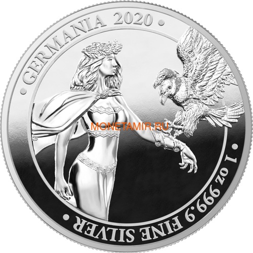  5  2020   (Germania 5 Mark 2020 Gemania 1oz Silver Coin)..75 ()