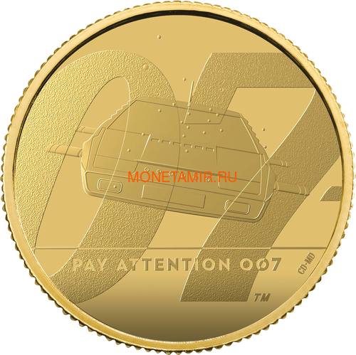  25  2020   007   (GB 25&#163; 2020 Pay Attention 007 Quarter-Ounce Gold Proof Coin)..90 ()
