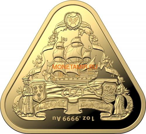  100  2020     (Australia 100$ 2020 Zuytdorp Australian Shipwrecks 1oz Gold Triangular Investment Coin)..92 ()