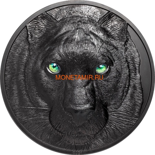  50  2021    ( Palau 50$ 2021 Black Panther Hunters by Night Kilo Silver Coin )..92 ()