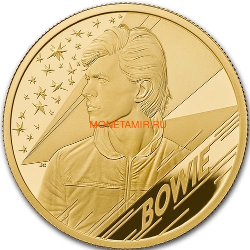  100  2020     ( GB 100&#163; 2020 David Bowie Music Legends 1oz Gold Proof Coin )..92E ()