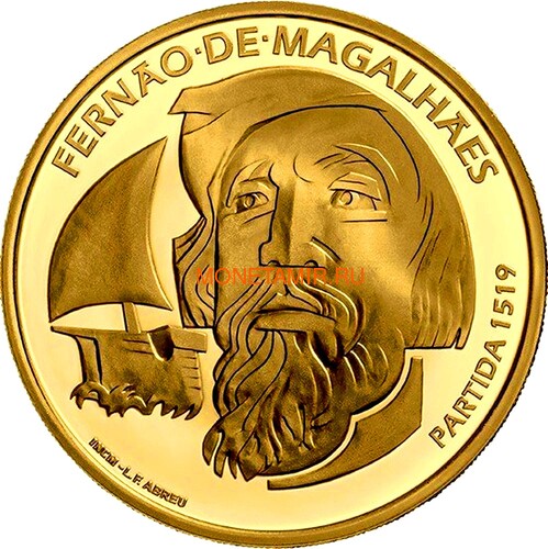 7,5  2019 500     (Portugal 7,5 Euro 2019 Circum Navigation Magellan Gold Coin).. ()