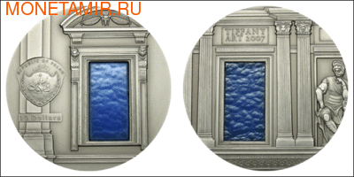 Палау 10 долларов 2007.Ренессанс серия Тиффани. Палау 10 долларов 2007.Ренессанс серия Тиффани.