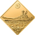  500  2008     (Palau 500$ 2008 Yamato Battleships 2,5oz Gold)..60