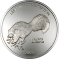  10  2003  (Congo 10 Francs 2003 Skunk Silver Coin)..174203
