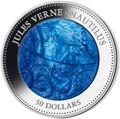   50  2014     (Cook Isl 50$ 2014 Nautilus Jules Verne Mother of Pearl 5oz Silver Coin Proof)..001345345772/60