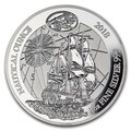  50  2018   (2018 Rwanda 50 Franc Ship Endeavour 1 oz Silver Nautical Ounce Proof)..63