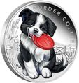  50  2018 -  (Tuvalu 50 cents 2018 Puppies Border Collie 1/2oz Silver)..000268056291/116