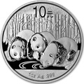  10  2013  (China 10 Yuan 2013 Panda 1oz Silver Coin)..001200143370/67