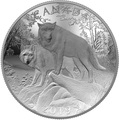  100  2019       (Canada 100$ 2019 Wolves Nature's Grandeur Series Piedfort Concave 10 oz Silver Coin)..67