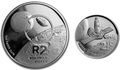   2  + 2,5  2019  11     2  (2019 South Africa R2 and 2,5c Inventions Polymer Putty Moon Landing Silver Proof Set)..000555857599/75