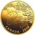  30  2019       (Canada 30$ 2019 Predator and Prey Wolves and Elk 2 oz Gold Plated Silver Coin)..65