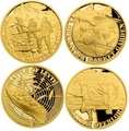  425  2019    1944  -       (Niue 425$ 2019 Set Gold Coins War 1944 Battle of Monte Cassino Operation Overlord Market Garden Battle of Leyte)..K5G/92