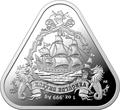  1  2020      (Australia 1$ 2020 Vergulde Draeck Australian Shipwrecks 1 oz Silver Triangular Investment Coin)..65
