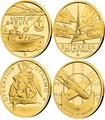  45  2020    1940             (Niue 45$ 2020 Set Gold Coins War 1940 Narvik France Operation Dynamo Britain)..K1,46G/92